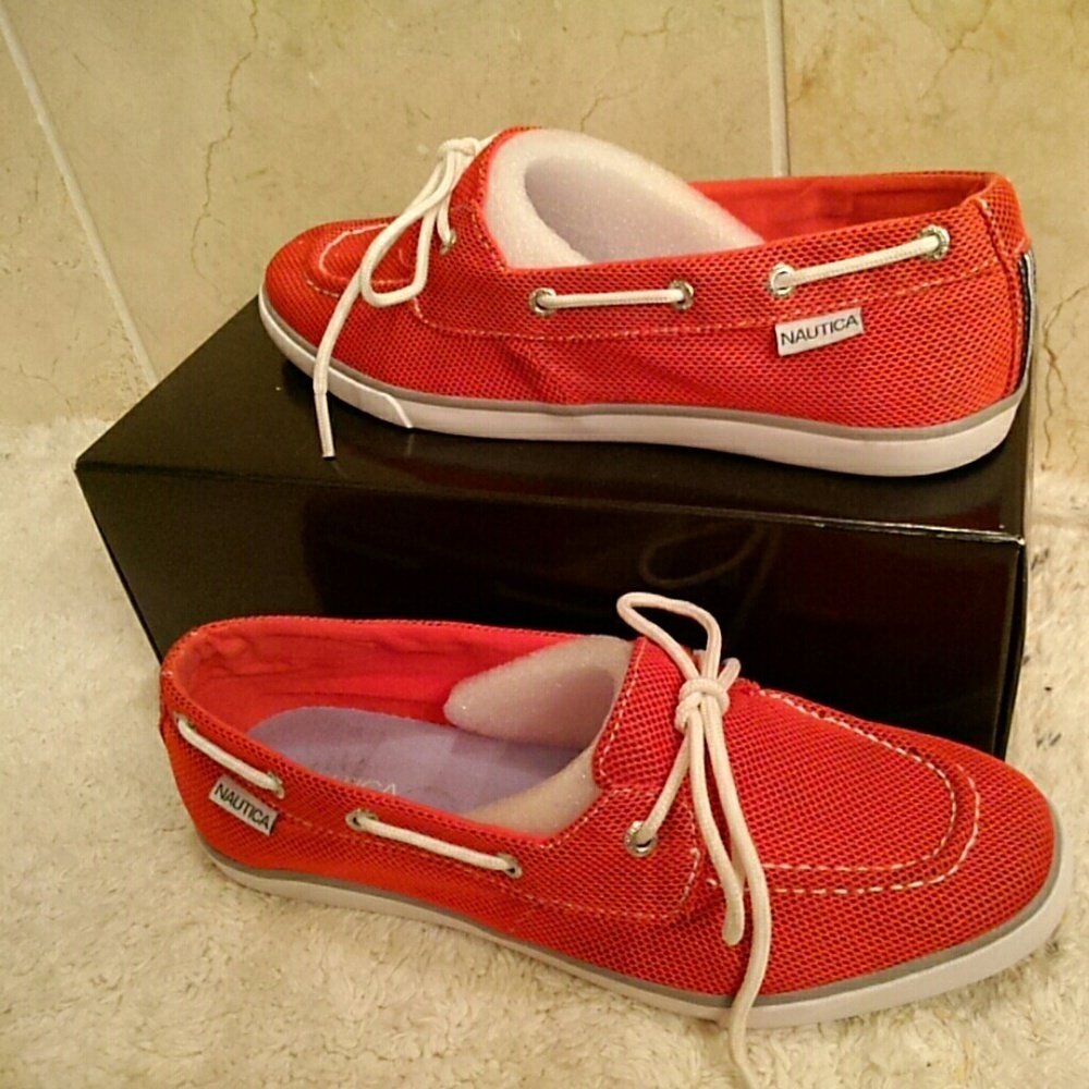 Nautica red boat shoes